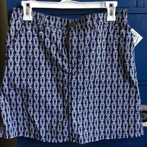 Navy blue short skirt